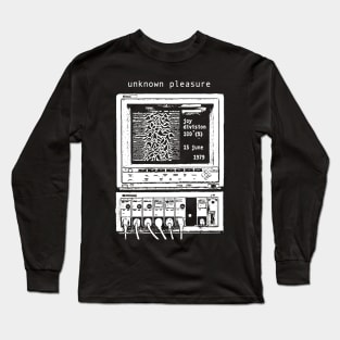 Unknoown Pleasure macine joy division band design Long Sleeve T-Shirt